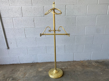 SOLD - 1940s Brass Valet Stand