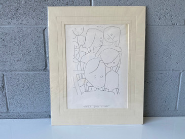 1939 "Hie Gruppe En Sieben" Print by Paul Klee 
