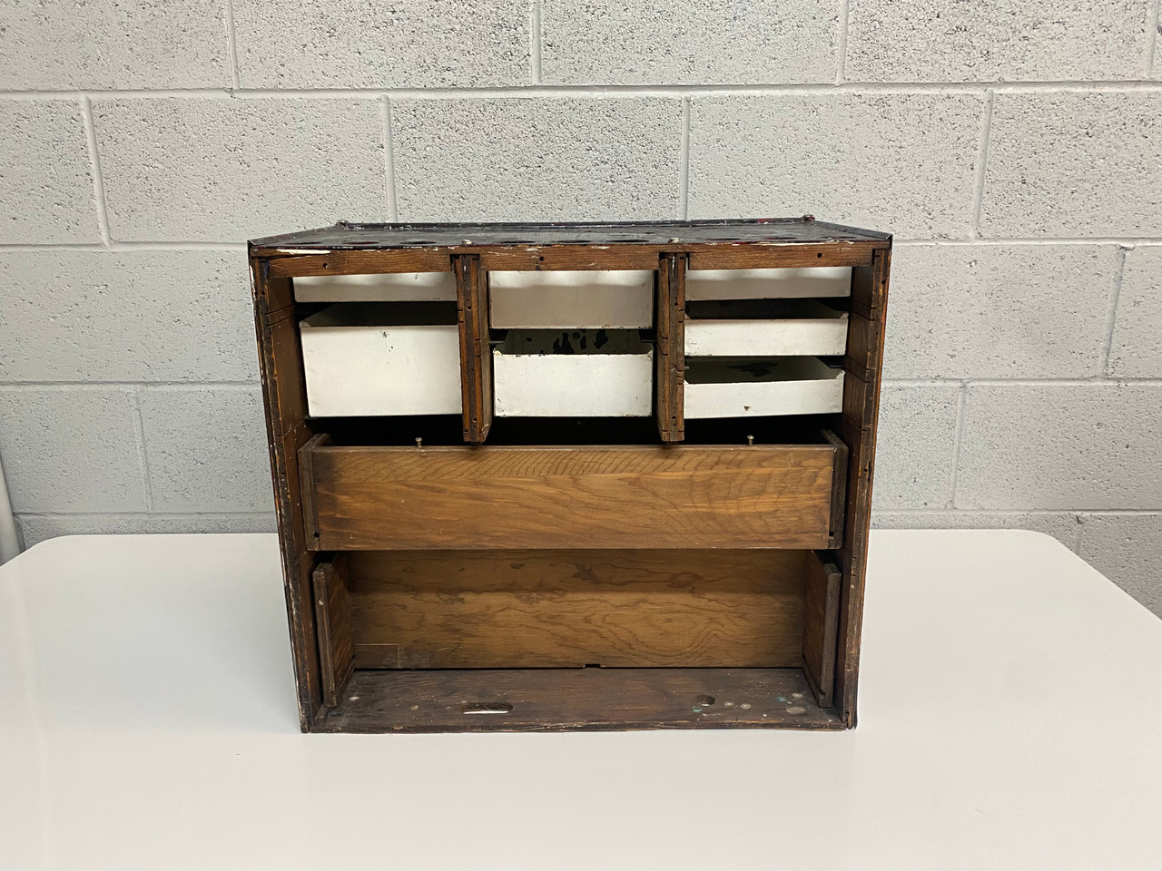 SOLD 1950s Medical Stainless Steel 9 Drawers Rehab