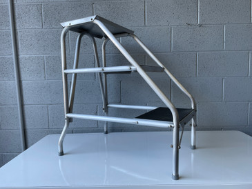 SOLD - 1960s Aero-Art Aluminum Step Ladder