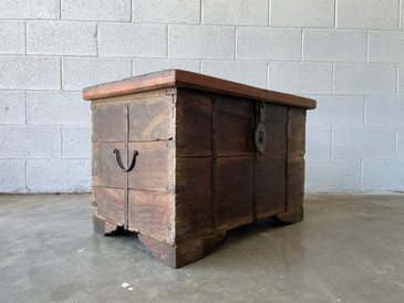 SOLD - Antique Reclaimed Teak Trunk