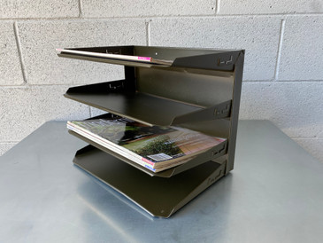 SOLD - 4 Tier File / Paper Organizer in Bronze