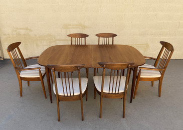 SOLD - 1970s Broyhill Scultra Dining Table & Chairs