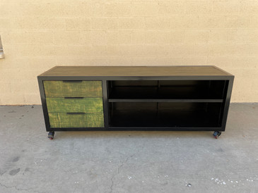 SOLD - Large Custom Steel Credenza