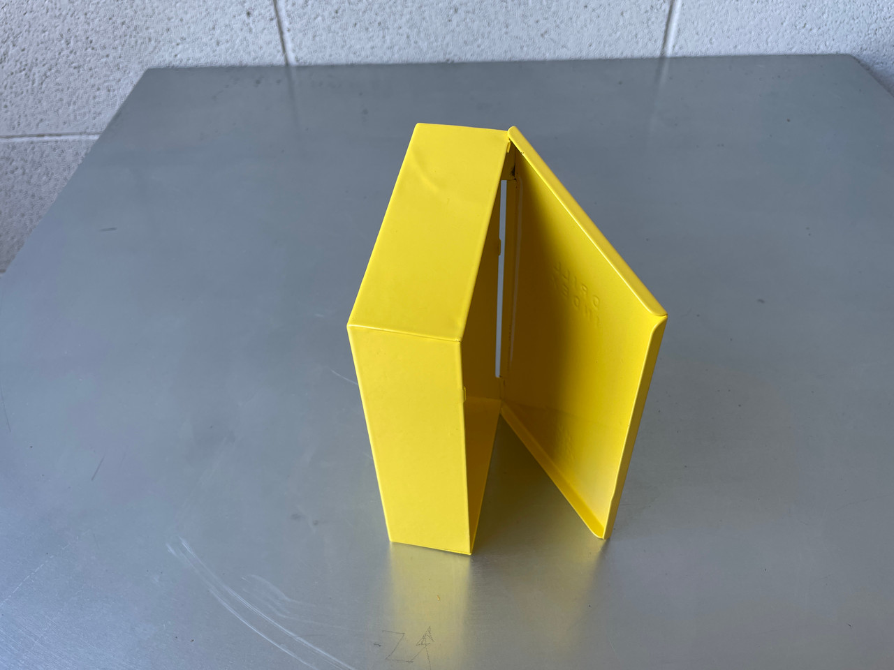 SOLD Mid Century Drill Bit case, Refinished in Yellow Rehab Vintage