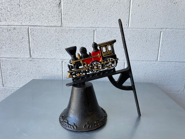 SOLD - Antique Cast Iron Train Bell 