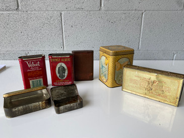 SOLD - Antique Tobacco and Tea Tins