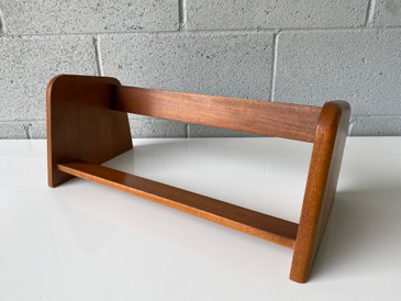 SOLD - 1970s Walnut Wood Book Shelf 