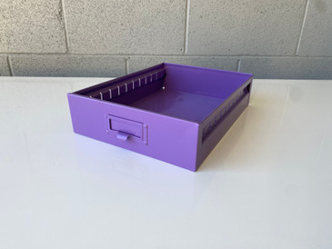Mid Century Steel Drawer Insert, Repurposed as Organizer / Container, Refinished in Lilac