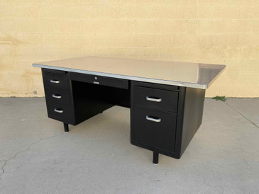 SOLD - Vintage McDowell & Craig Oversized Tanker Desk 