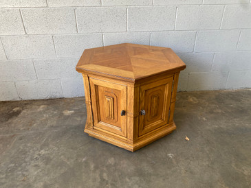 Mid Century Thomasville Geometric Storage Cabinet / Side Table 