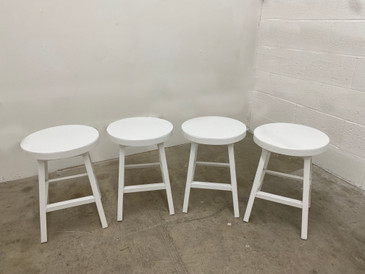 Pollard White Stools, Set of 4 