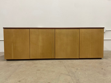 SOLD - Vintage Two-tone Wood Credenza 