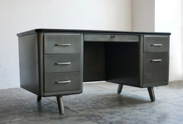 Refurbished Steelcase Tanker Desk C 1965 Custom Order Rehab
