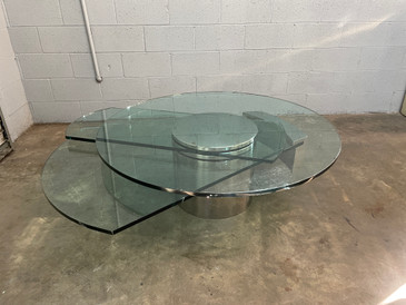 SOLD - Vintage Dakota Jackson Self Winding Cocktail Table