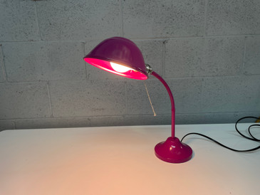 SOLD - 1920s Gooseneck Lamp Refinished in Pink
