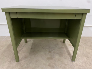 SOLD - Mid-Century Industrial Steel Writing Table / Desk