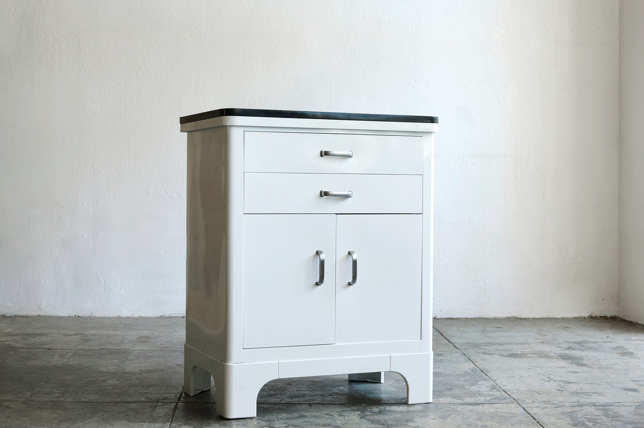 SOLD 1940s Metal with Drawers, Refinished Rehab Vintage