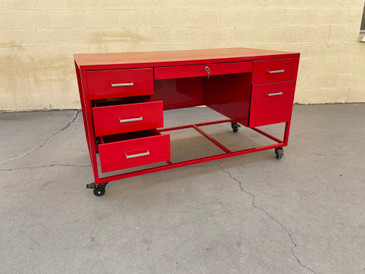 Sold - Vintage Steelcase Custom Workbench