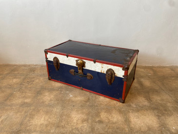 SOLD - Vintage Patriotic USA Storage Trunk