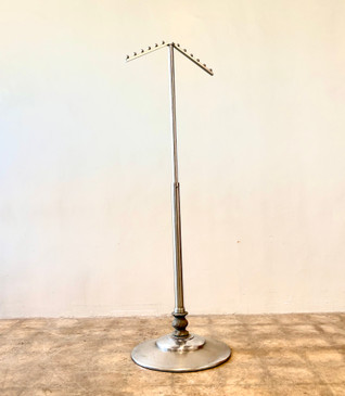 SOLD - Art Deco Chrome Plated Clothing - Coat Rack c. 1930s