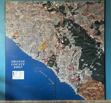 Large Format Map of Orange County, CA 2007