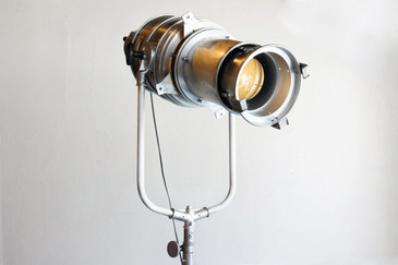 SOLD - Large Vintage Hollywood Stage Light on Tripod, Refinished