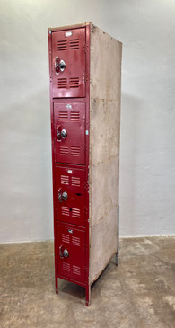 Refurbished Locker-Stack, Red
