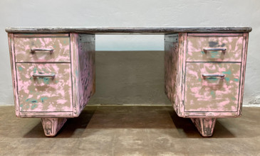 Pink Allsteel Bumper Top Desk