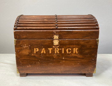 Vintage Handmade Wooden Storage Box