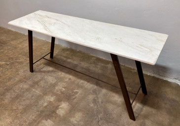 Reclaimed Marble Console Table