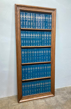 Vintage Faux Library Wall Panel