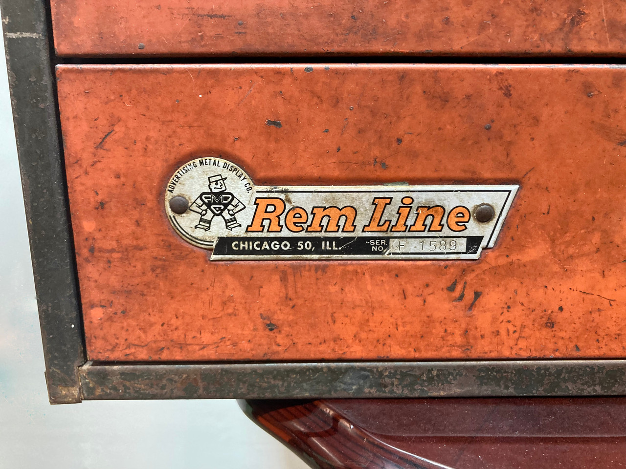 SOLD - Vintage 1960's Steel Remline Tool Chest