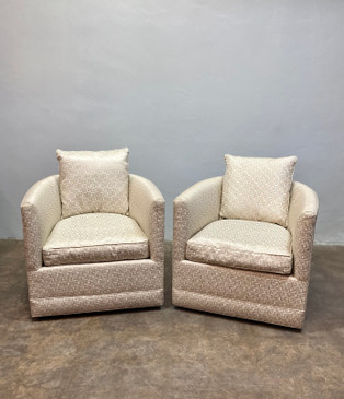 Set of Chaddok Lounge Swivel Chairs, Pair of 2