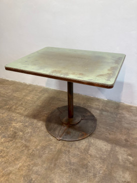 Reclaimed 1930's Steel Bistro Table