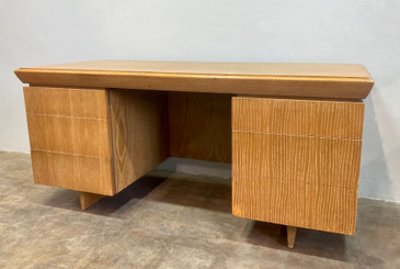 Paul Laszlo for Brown Saltman 1940's Oak Desk