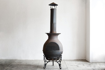 SOLD - Large Antique Cast Iron Potbelly Stove, c. 1890