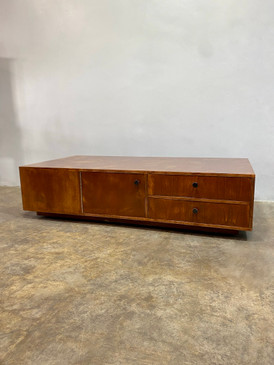 Refurbished MCM Media or Coffee Table with Storage Compartments