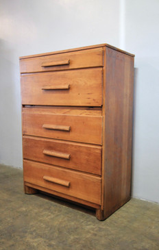 Vintage Solid Wood Secretary Dresser