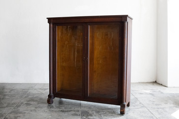 SOLD - Antique Display Cabinet/ Bookcase, Oak, c. 1890s