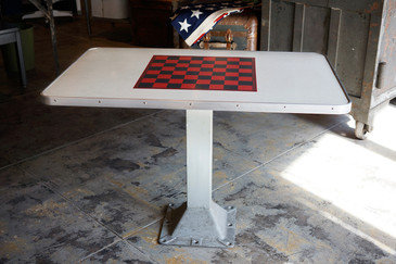 SOLD - Mid-Century Checkerboard Playing Table