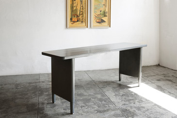 1960s Steel Console Table by McDowell Craig, Refinished