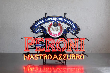 Vintage Neon Peroni Nastro Azzurro Bar Sign