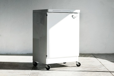 SOLD - 1960s Steel Medical Cabinet, Refinished