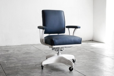 SOLD - 1970s Steel Armed Steno Chair, Refinished
