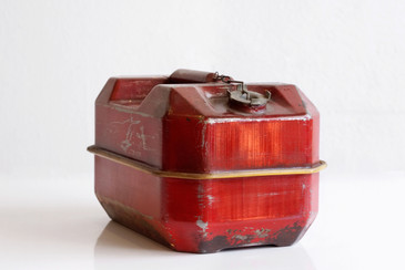 SOLD - Vintage Blitz Metal Gas Can/ Fuel Tank, Clear-Coated