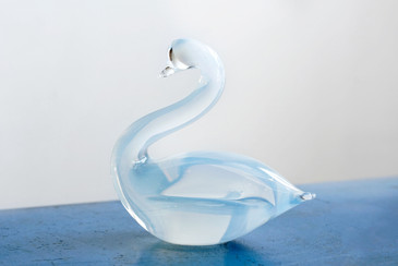SOLD - Mid Century Murano Art Glass Swan by Seguso
