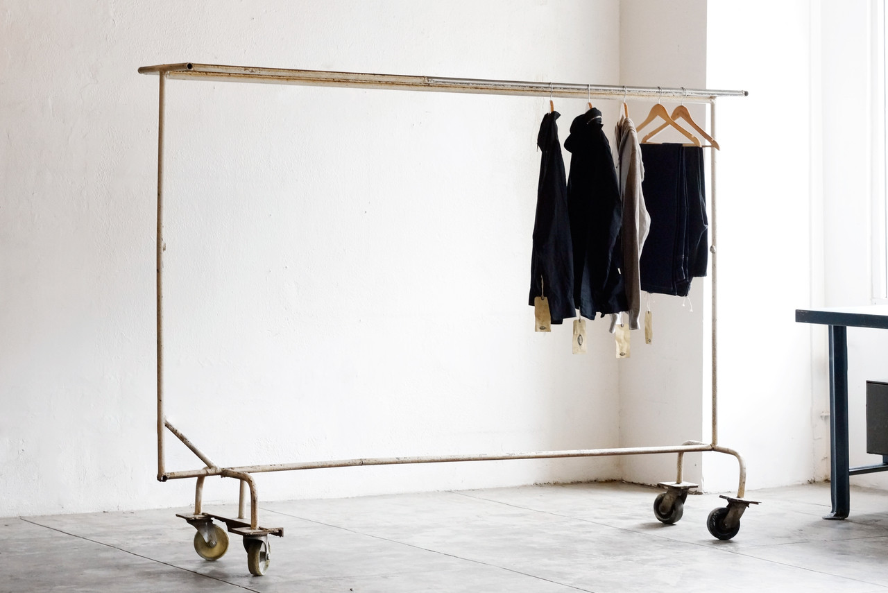 Vintage garment rack top