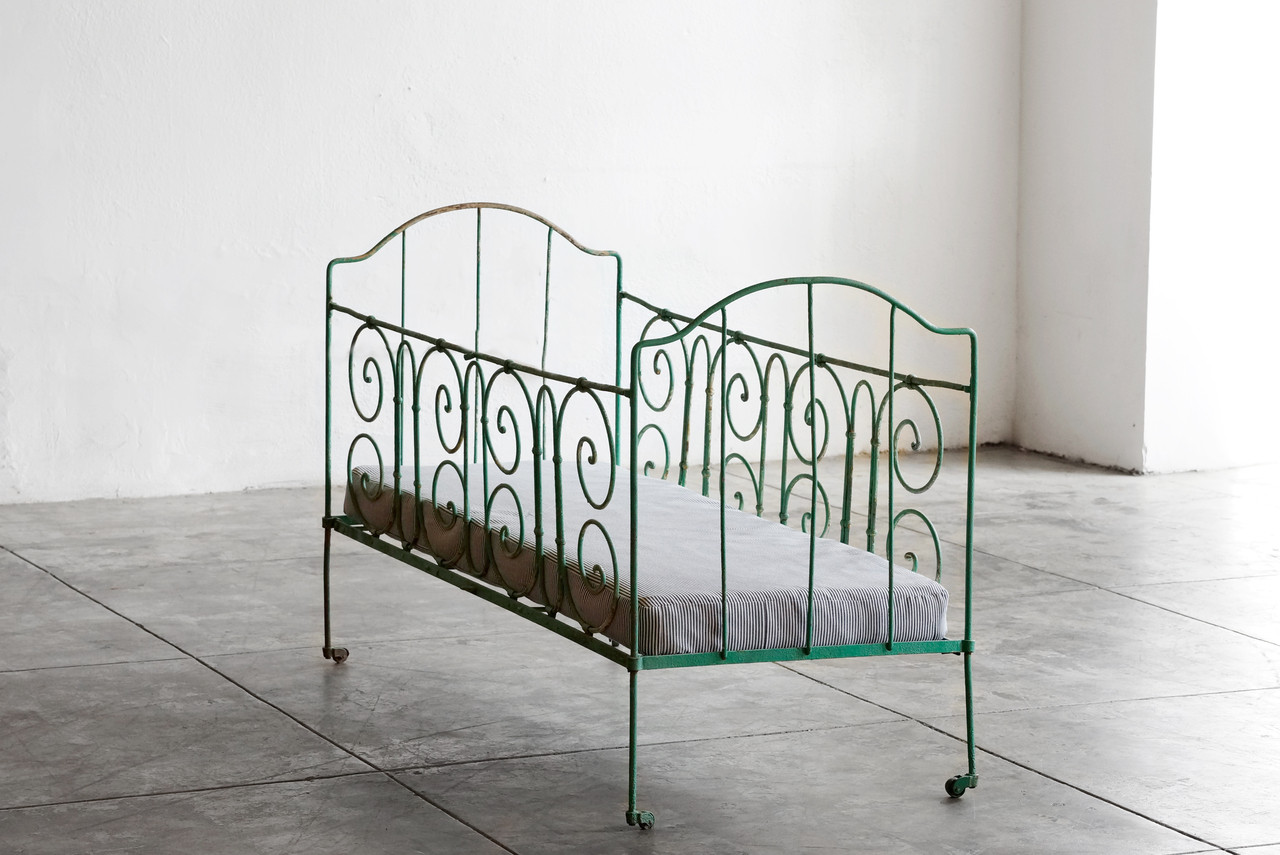 wrought iron crib