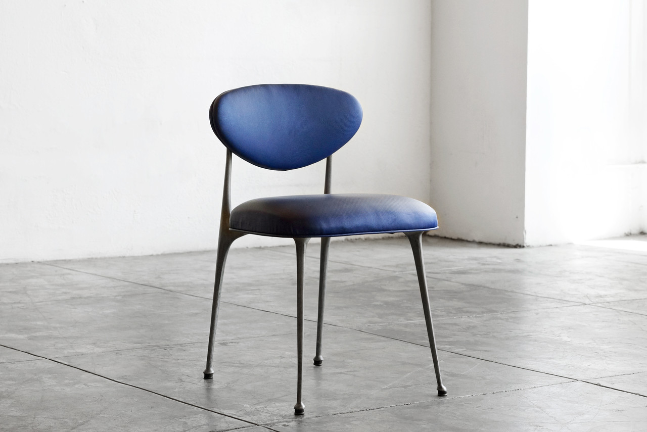 Sold 1970s Cast Aluminum Gazelle Chair By Crucible Refinished Rehab Vintage Interiors